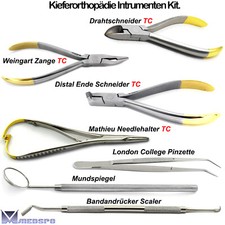 Orthodontics Distal Ligation Cutter Wire Bending Pliers Mirror Band Presser