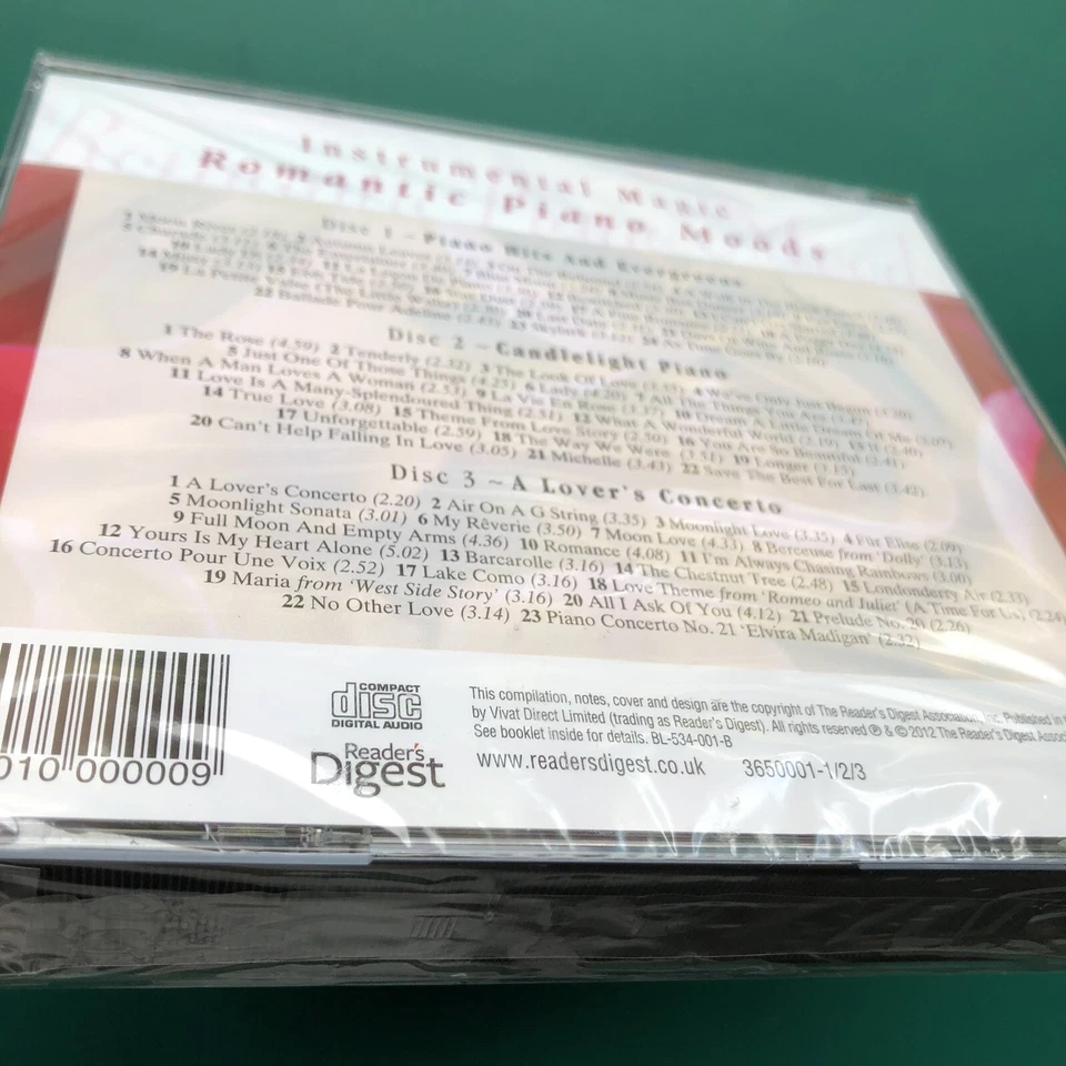 ROMANTIC PIANO MOODS Jazz Easy 3x CD Set Mancini Peter Nero Floyd Cramer SEALED - Image 4 of 4