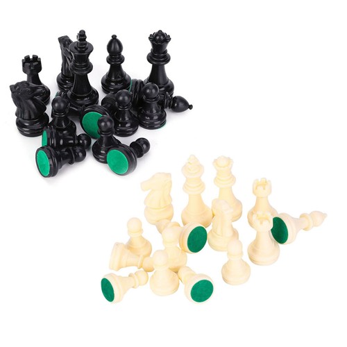 (Medium-64mm)Weight Tournament Chess Game Set Chess Pieces Only Chess Board BAJ - Picture 14 of 16