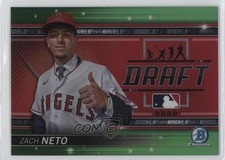 2022 Bowman Draft Bowman Draft Night Green Refractor 95/99 Zach Neto #BDN-3 lz7