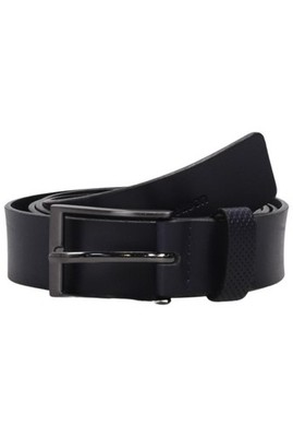 Strellson Gürtel Herren Gr. EU 110 Leder Marineblau #t49ud7e