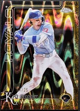 2025 Topps Gilded BOBBY WITT JR Gold RayWave /25 Royals