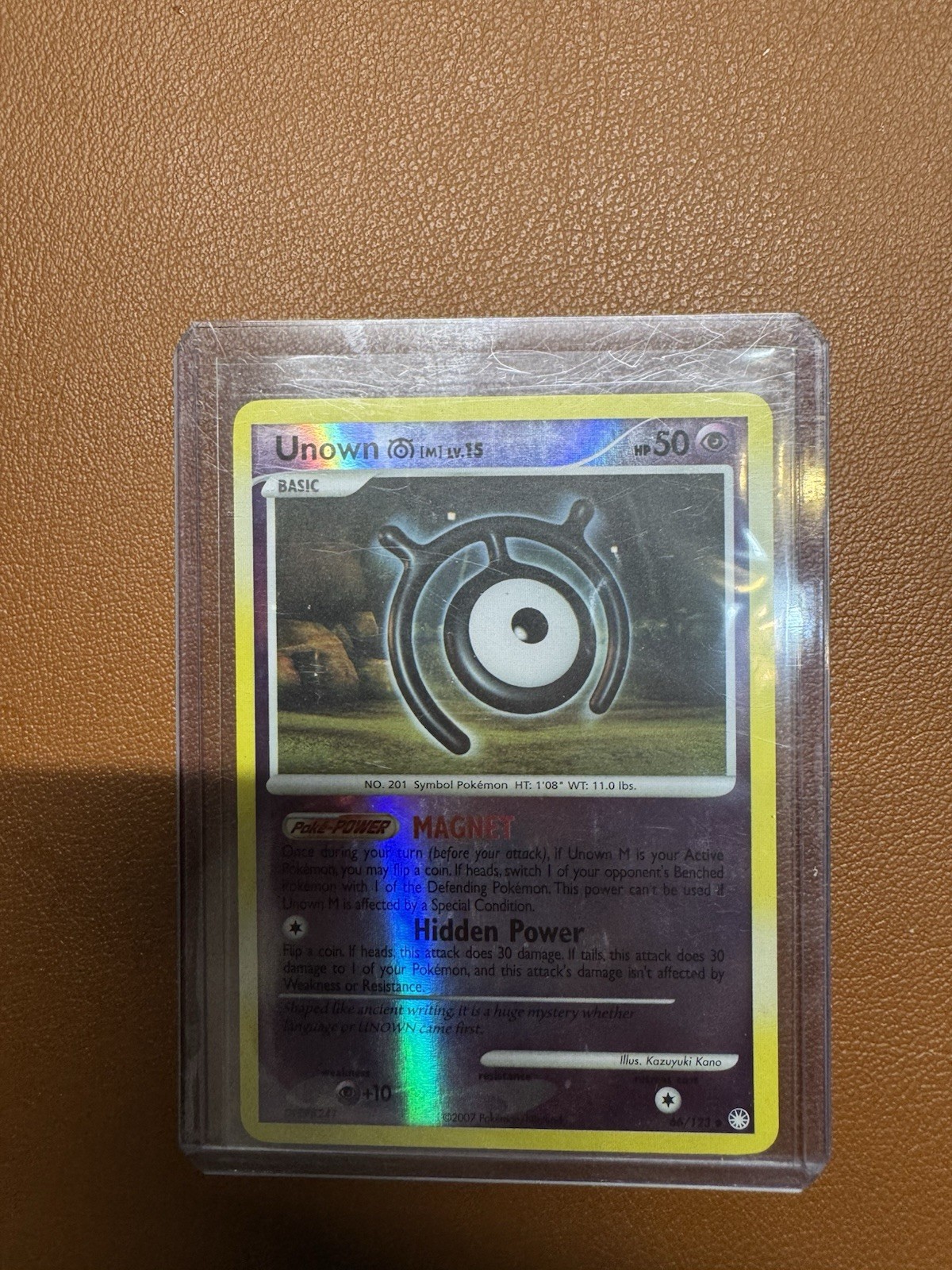 EXC-NM Reverse Holo Unown [H] #29/106 (Great Encounters) Pokemon Card