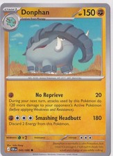 Donphan 045/086 ME04: Chaos Rising Pokémon tcg