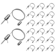 20 Pack 3.3ft Hexagon Garage Lights Suspension Cables Kit for Hexagon Lights ...