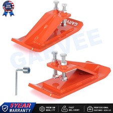 🔥2x HD Tractor Bucket Protector Edge Tamer Skid Protector Snow Removal