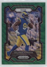 2023 Panini Prizm Rookies Green Wave Prizm Desjuan Johnson #356 00gy