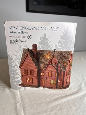 Department 56 New England Village Salem Willows Corwin House Halloween - RARE