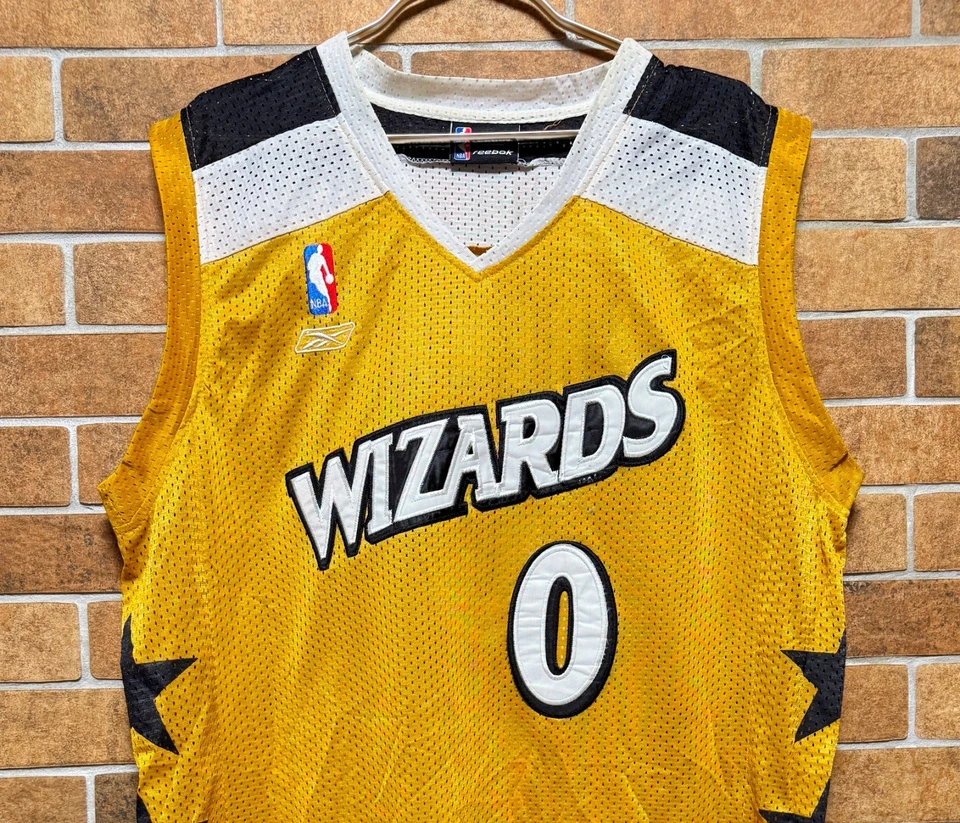 CAMISETA CAMISETA REEBOK 2XL de los Washington Wizards #34 Gilbert Arenas 1989 Hardwood NBA Foto 2 de 4