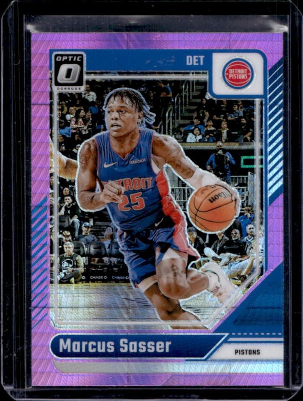 2024-25 Panini Donruss Optic Marcus Sasser Hyper Pink Prizm #202 Pistons