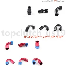 2PCS 120/150/180 Degree Hose End Adapter Oil Fuel Line Fitting -4AN 6AN 8AN 10AN