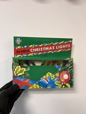 20 Piece Flower Style Christmas Lights Vintage Old Stock Untested Multicolour