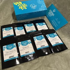 Steeped Tea- Loose Leaf Variety Pack. Blue Box Bundle. 8- .88 oz Flavored Teas