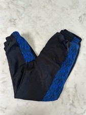 Vintage Boys Spalding Black Nylon Track Pants/Windbreakers. Size 5