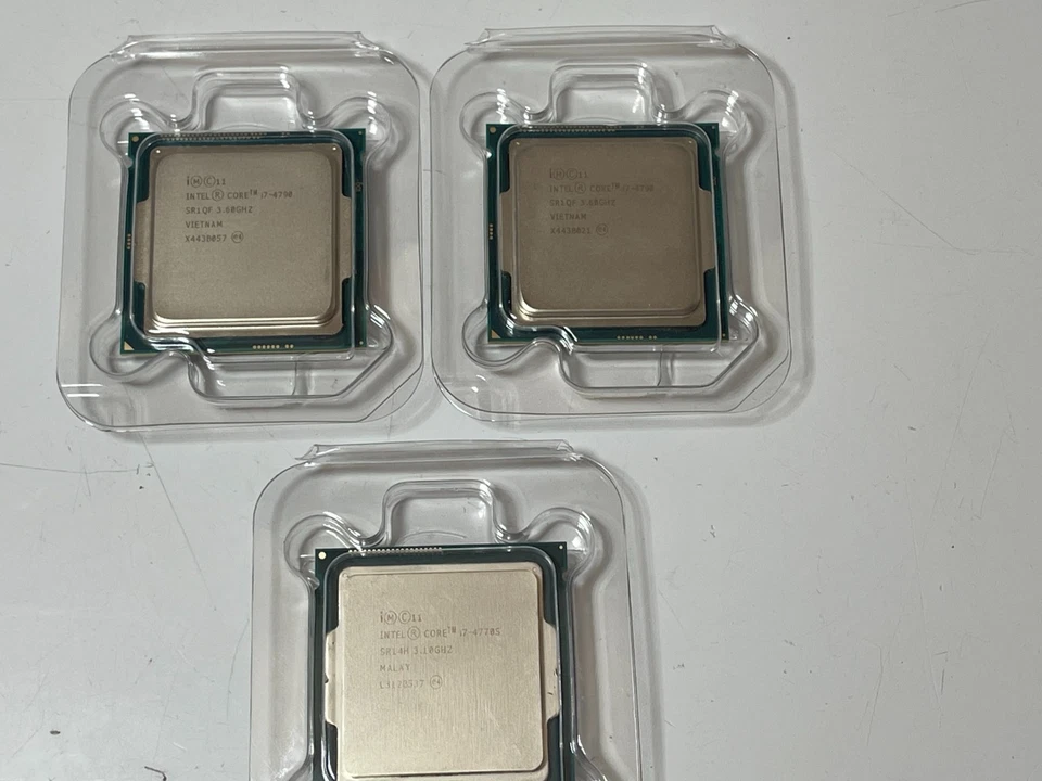 Lot of 3 CPU Core i7 4th Gen  (2) i7-4790  i7-4770s LGA1150  CPU Processors - Image 2 of 4