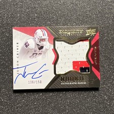 2012 UD Exquisite JURON CRINER #143 Rookie PATCH AUTO 136/150 - FOOTBALL RPA G