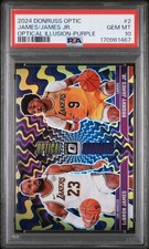 2024 PANINI DONRUSS OPTIC OPTICAL ILLUSIONS BRONNY JAMES RC LEBRON JAMES PSA 10
