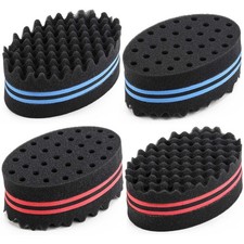 4 Pcs Hair Twist Sponge Brush Barber Curl Dread Locking Afro Coil Styling Tool