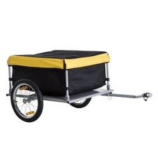 Outdoor Storage Trailer Cargo Trailer, Two-Wheel Bike Luggage Wagon