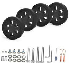 Luggage Wheels Replacement Set 4PCS Dia 2.2in TPU Rubber Spinner Wheel Smooth