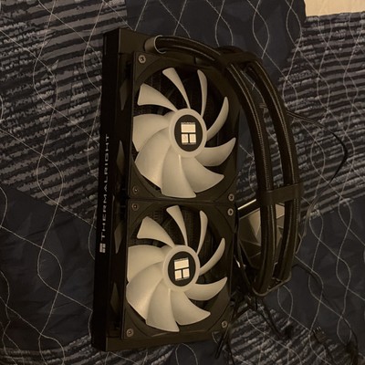 Thermalright Liquid CPU Cooler Dual 120mm Fans Radiator Black White 4-Pin