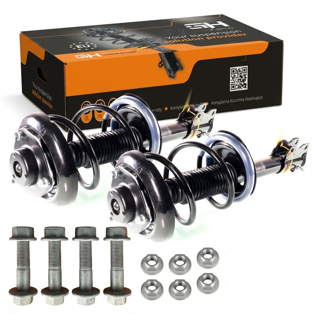 2x Complete Struts Assembly Front for Nissan X-Trail 05- 2.0/2.5 4WD