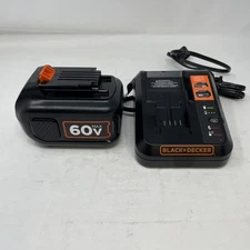 OEM Genuine BLACK & DECKER 60V 60 Volt MAX 1.5AH Battery & Charger Kit LBX1560