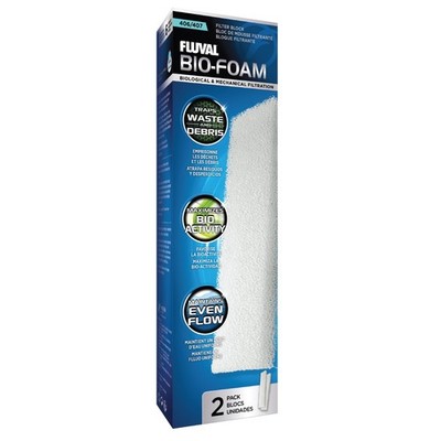 Fluval 405/406/407 Filter Replacement Bio-Foam, 2-Pack (A226)