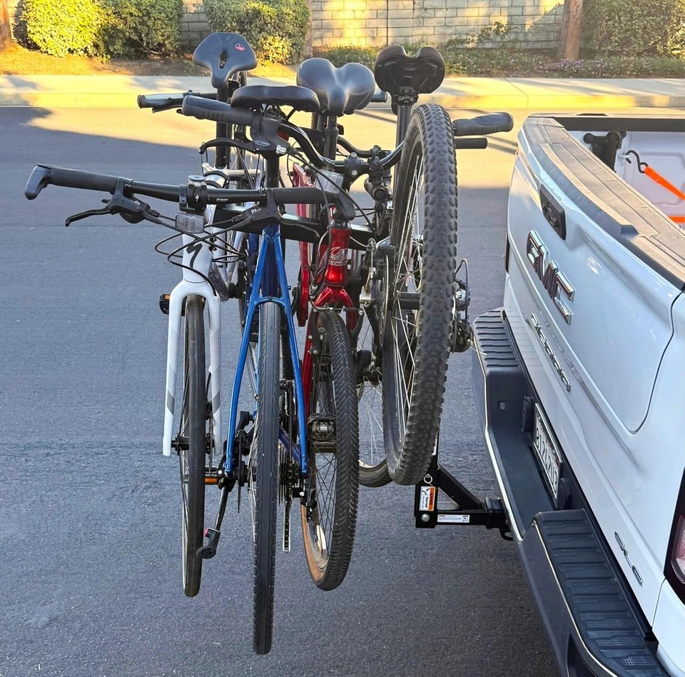 Convenient 4-Bike Hitch Rack - 150 lb Load, Easy Installation ...