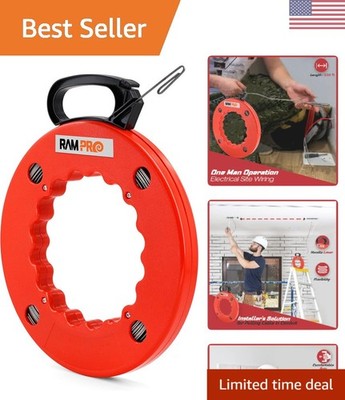 Ultimate 50ft Cable Puller with Comfort Grip   Ideal for Electricians