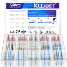 Kuject Heat Shrink Solder Seal Wire Connectors Kit 1200PCS, Waterproof Butt C...