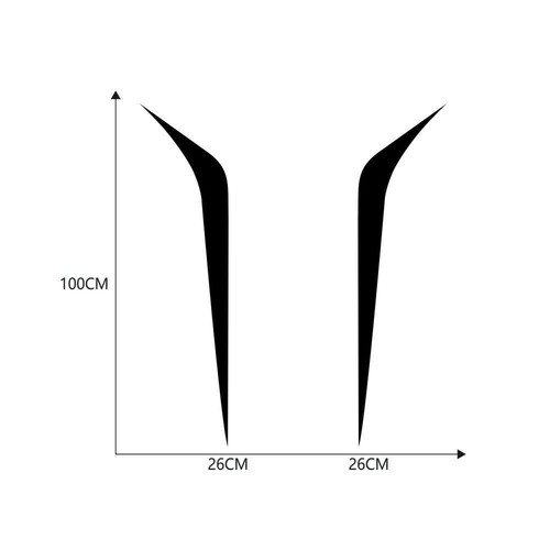 High Quality Car Decals Black Decorate PVC Replaces Stickers Trim Vinyl - Picture 2 of 6