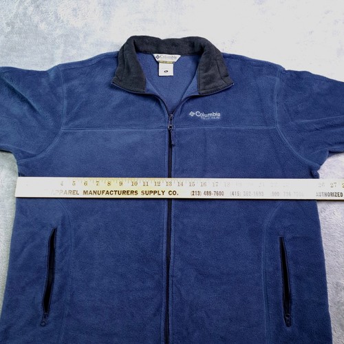 Columbia Sportswear Field Gear Jacket Mens XL Blue Fleece Full Zip Mock Neck - Picture 16 of 19