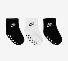 3-pack of Nike Baby/Toddler 2/4 Years Swoosh Ankle Gripper Socks
