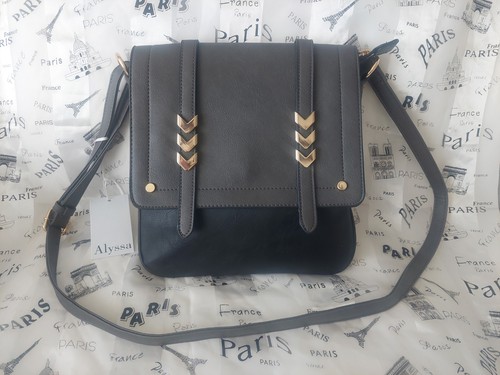 Alyssa Vegan Leather Shoulder Crossbody Purse.