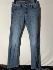 Mens Nautica Medium Wash Straight Fit Stretch Jeans Size 32 Waist 34 Length