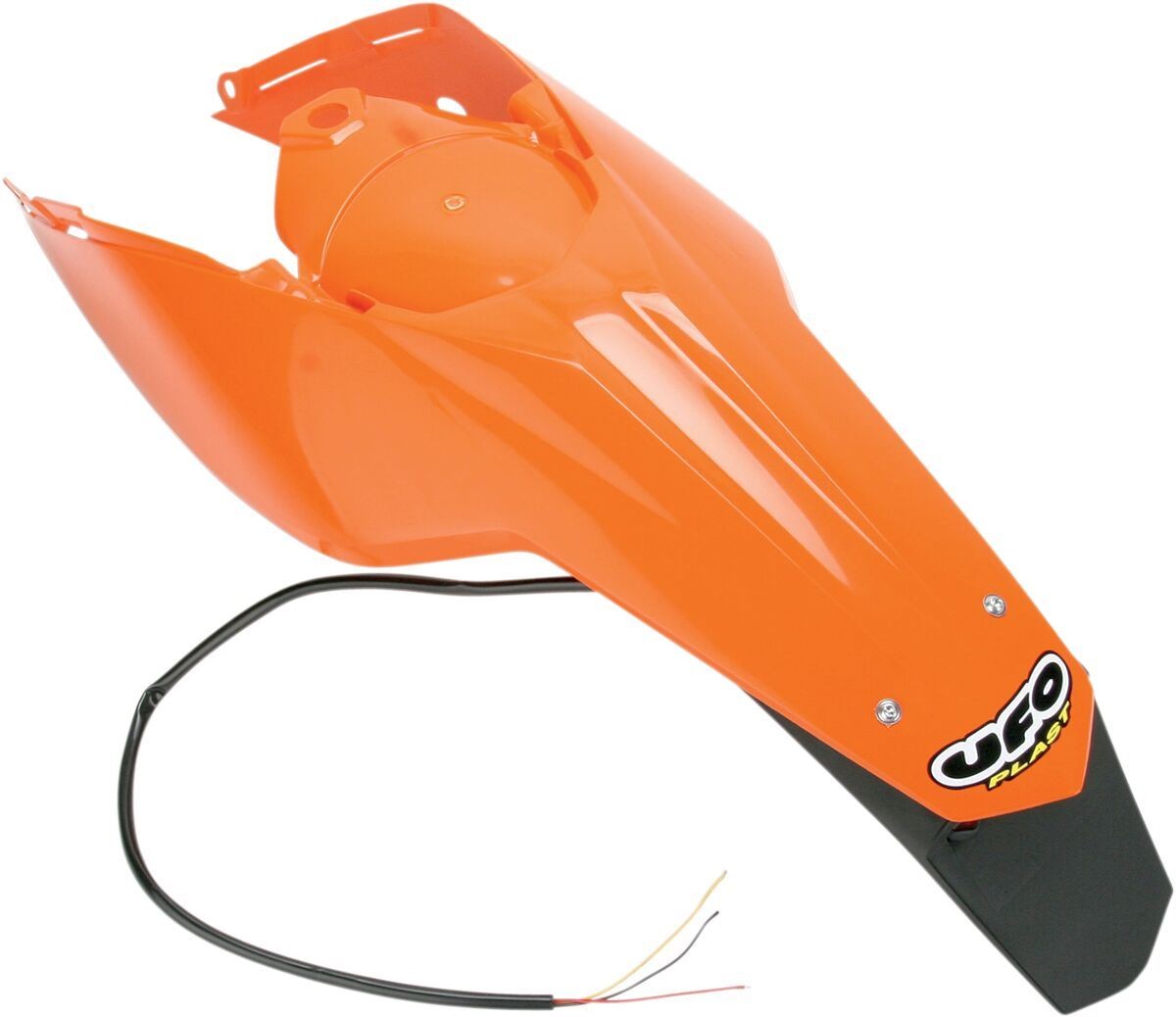 UFO Enduro Rear Fender & Led-Light For KTM SX/SX-F/Exc 07-12 Orange Kt03097-127