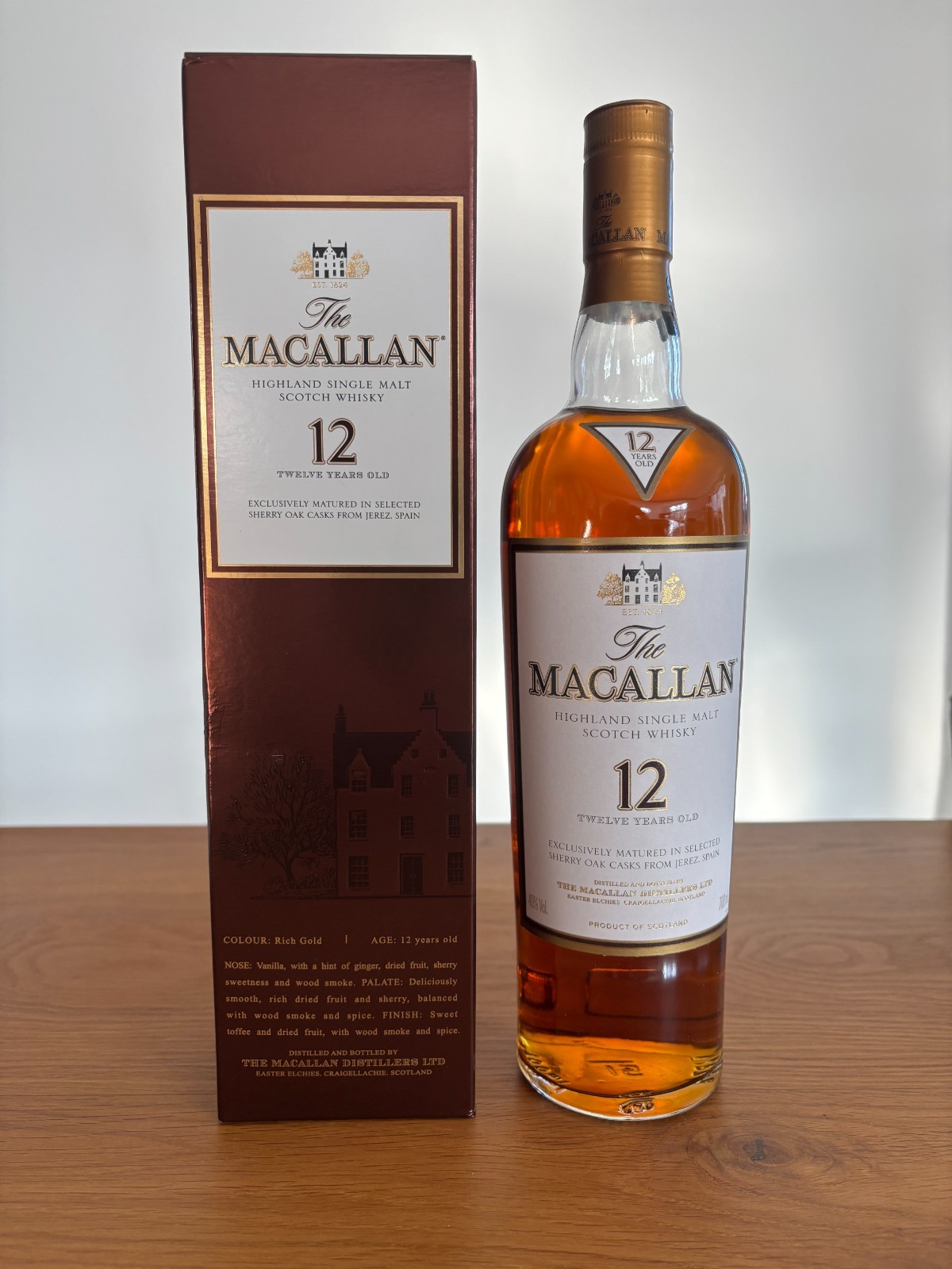Macallan 12 Years Old Sherry Oak Casks 40%