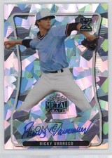 2020 Leaf Metal Draft Silver Crystals Ricky Vanasco #BA-RV1 Auto 3b3