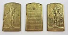 Dealer lot of three (3) rectangular plaques commemorating the Incineradora de Fl