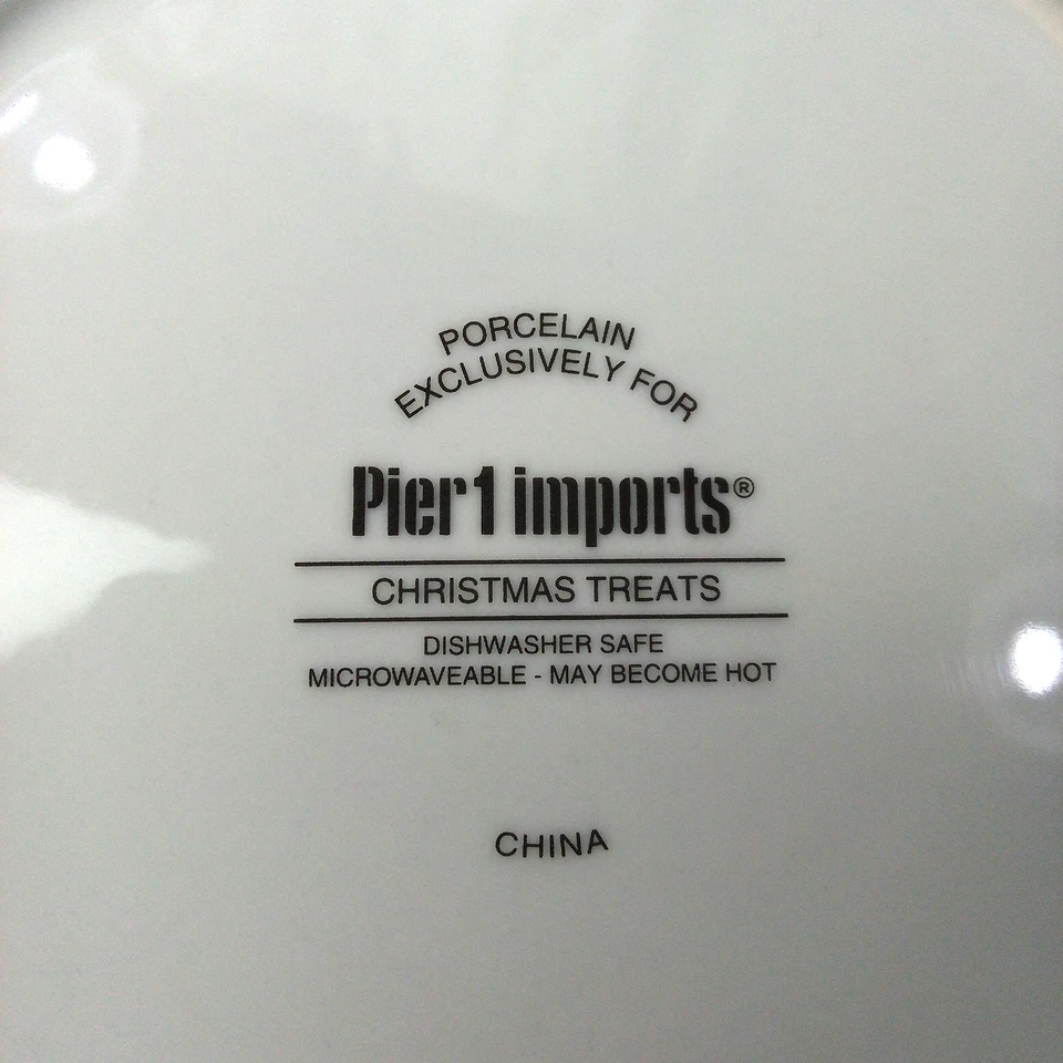 JUEGO DE 4 PLATOS APERITIVOS GOLOSINAS NAVIDAD MUELLE 1 IMPORTACIONES Foto 3 de 4