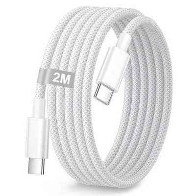 USB C Cable 2 m, 60 W iPhone 15 16 17 Charging Cable Fast Charging Cable USB C