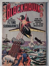 Blackhawk #64, GD-/1.8,Comic Magazines 1953, Golden Age Combat/Sci-fi/Fantasy 🔥