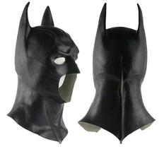 Batman Full Mask With Cowl Adult The Dark Knight Rises Halloween Cosplay Prop