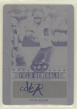 2014 Leaf US Army All-American Bowl Field Generals 1/1 Kyle Allen Auto 02kz