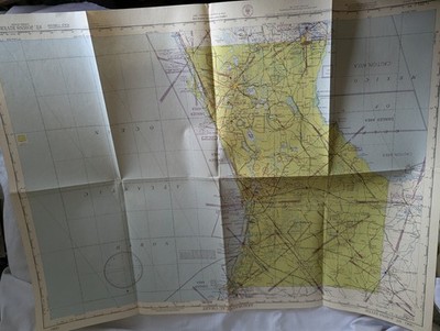 Aeronautical Chart map St Johns River, US (466) February 5, 1946
