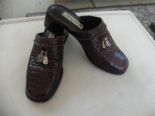 Brighton Franki Shoes Clogs Mule Women's Size 7.5M Brown Leather