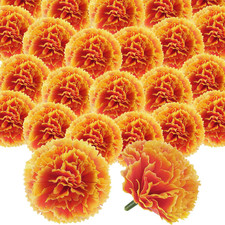 50 Pcs Artificial Marigold Flowers for Day of the Dead Decor