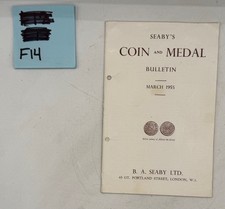 Seaby Coin & Medal Bulletin March 1955 No 442 London Numismatic F14