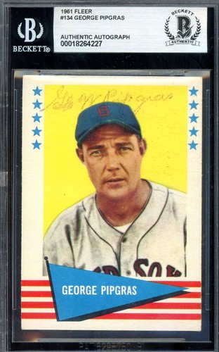 George Pipgras #134 1961 Fleer card